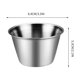 thumbnail image 4 of Juego de tazas de salsa de acero inoxidable, pequeños cuencos para condimentos para mojar, aderezar, sazonar, resistentes a la oxidación, mini platos para servir para la cocina, la mesa del comedor o, 4 of 5