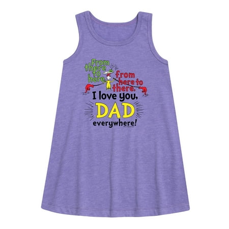 

Love You Dad Everywhere - Toddler and Youth Girls A-line Dress