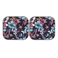 thumbnail image 7 of Bingfone Flowers Ad Butterflies Print 2-Piece Sun Shade Front Windshield - Foldable Car Front Window Sunshades For Most Sedans Suv Truck - Large, 7 of 7