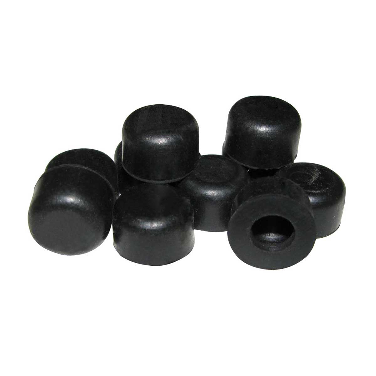 Renovators Supply Silicone Door Stopper Tip 5/8" Black Premium Silicone
