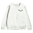 thumbnail image 6 of Byoo Slogan Floral Print Sweatshirt for Girls Crewneck Long Sleeve Sweatshirts Daily Sweatshirt,White, 6 of 6