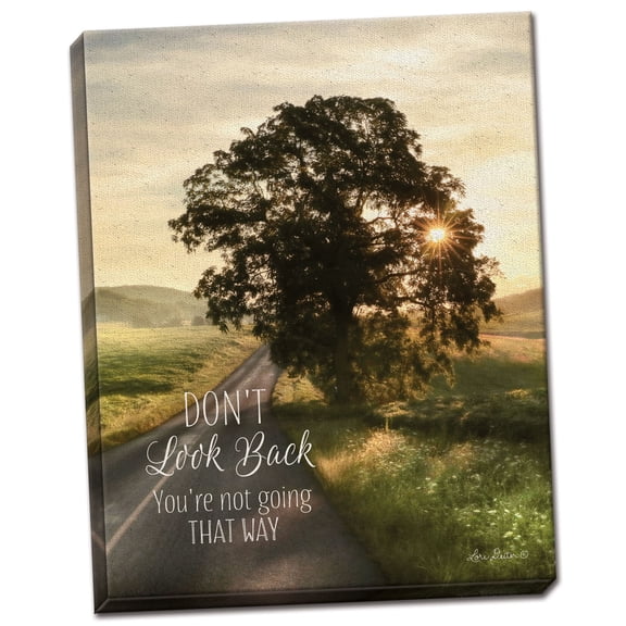Gango Home Decor Contemporary Don't Look Back by Lori Deiter (Ready to Hang); One 12x16in Hand-Stretched Canvas