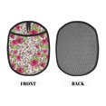 thumbnail image 2 of Pofeuu Rose Mix Leopard 4 Print Silicone Pot Mat Mitten With Hanging Loop Heat Resistant Oven Mitts Non-Slip Bbq Baking Smoking Potholders, 2 of 7