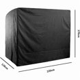 thumbnail image 5 of 3 Seater Garden Swing Cover Waterproof,220x125x175cm 210D Oxford Anti-UV Swing Cover Outdoor Swing Protective Cover-black, 5 of 5
