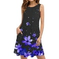 thumbnail image 2 of Patlollav 2025 Dresses Womens Casual Loose Summer Printed Sleeveless Dress, 2 of 6