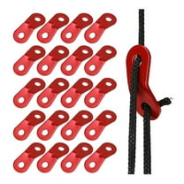 20PCS Aluminum Alloy Rope Tensioner Tent Guyline Cord Adjuster Dual Holes Wind Buckle Ultralight Stakes