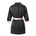 thumbnail image 4 of Intimates Pyjama en Satin à Manches Longues pour Femmes avec Ceinture Peignoir, 4 of 9