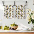 thumbnail image 3 of Yellow Floral Kitchen Towels Set of 3, Abstract Watercolor Flower Leaf Plant Absorbent Dish Towels for Kitchen, Microfiber Hand Towel, Quick Drying Tea Towel for Cleaning Decorative Dishcloths, 3 of 7