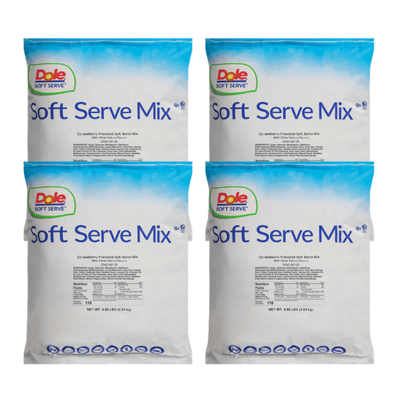 DOLE SOFT SERVE Strawberry Soft Serve Mix 4.5 lb/2.04 kgs