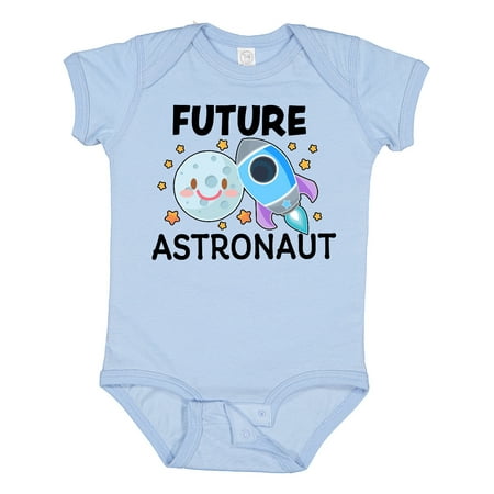 

Inktastic Future Astronaut with Spaceship and Moon Gift Baby Boy or Baby Girl Bodysuit