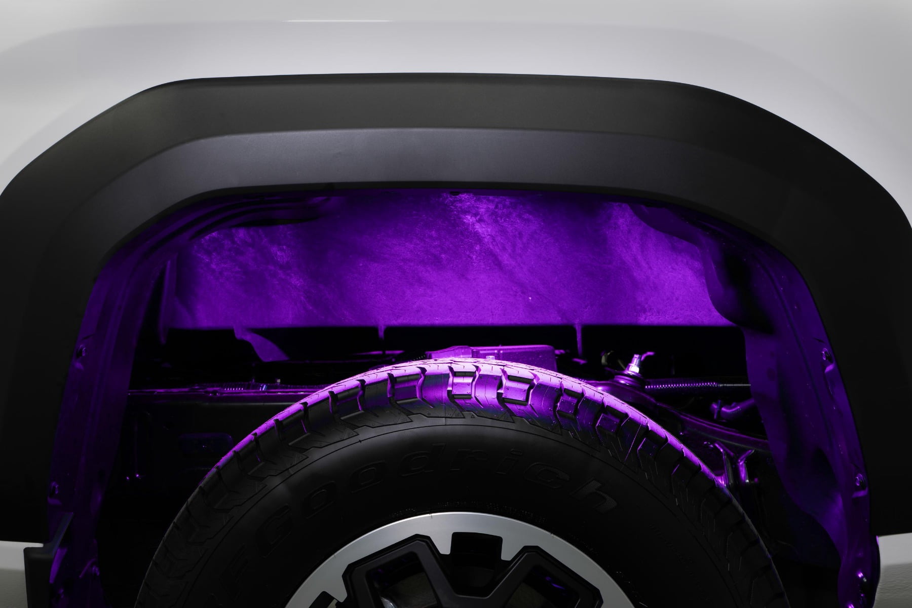 Stage Series LED Rock Light Kit compatible with Toyota Tacoma 2024, White Diffused without Magnet Mounts