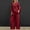 Wine plus size two piece set a1, variant on Women Plus Size Collared Long Sleeve Shirt Wide Leg Pants Two Piece Set Solid Boho Casual Lounge Outfits Loose Matching Sets Airport Travel Clothes, Yellow M