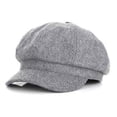 thumbnail image 1 of Gorro de mujer, boina francesa, gorro de lana cálido, gorro de vendedor de periódicos, gorro plano, gorro de invierno, gorro de mujer, gorro octogonal., 1 of 3
