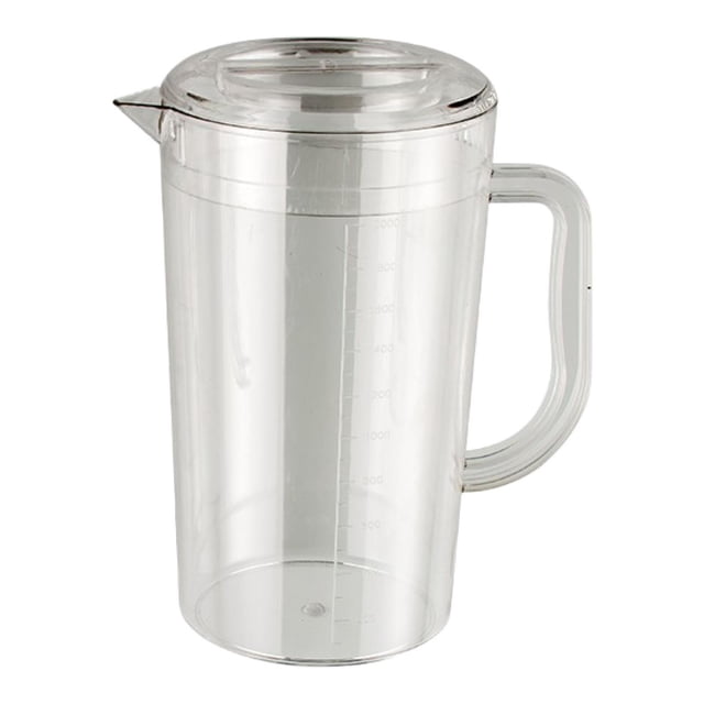 Jarra de agua Jarra de agua, fácil de limpiar, función multifiente doméstica con tapa, tetera helada para bebidas de armario de enfriamiento 2000ml 235cmx115cm