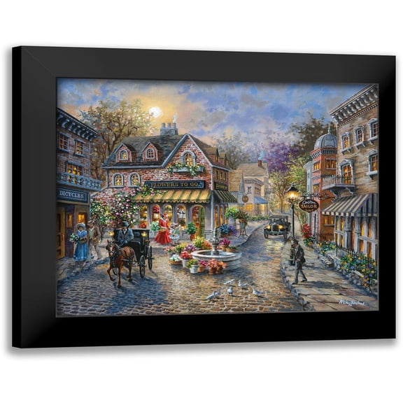 Rememberance 14x12 Black Modern Framed Museum Art Print Titled - Boehme, Nicky