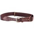 thumbnail image 1 of Kids Elastic Adjustable Strech Belt with Leather Closure - Brown, 1 of 1