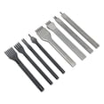 thumbnail image 1 of Prong Punch, Incisive Teeth 8 Pcs Leather Prong Punch Tool Complete Models  For Leathercraft, 1 of 8