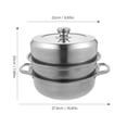 thumbnail image 4 of Miangastore 1Pc Stainless Steel Steaming Pot Rustproof Home Stockpot Multipurpose Pot, 4 of 8