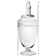 thumbnail image 4 of Palais Glassware Clear Glass Apothecary Jars - Set of 3 - Wedding Candy Buffet Containers, 4 of 7