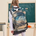 thumbnail image 7 of FORMRS Unisex School Backpack 17" Student Travel Bag with Laptop Compartment, Floating Whale, 7 of 7
