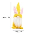 thumbnail image 3 of Easter Gnome Decorations under $5! Yrmaups Easter Gnome Figurines, Bunny Rabbit Ornaments for Indoor Spring Home Decor, Tabletop Shelf Decorations for Holiday Easter Day Gifts, 3 of 7