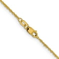 thumbnail image 4 of 14K Yellow Gold Jbsp's 1mm Sparkle Singapore Chain (20 X 1) Made In Italy 1828-20, 4 of 5