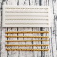 thumbnail image 4 of Fondant Mold Silicone DIY Twist Rope Shape Non-stick Pie Crust Mold Braided Mold, 4 of 10