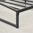 thumbnail image 4 of Low Bed Frame, Heavy Duty Metal Platform Bed Frame with Arch Design, Steel Slats Support, Easy Assembly, No Box Spring Needed, 4 of 7