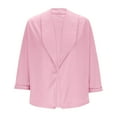 thumbnail image 3 of Mgmyaa Blazers for Women Dressy Casual Suit Jackets 3/4 Sleeve Short Work Office Jackets, 3 of 8