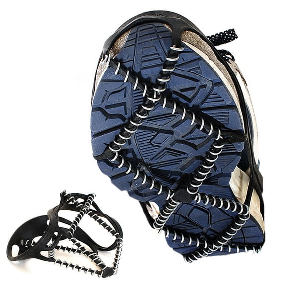 Ice Cleats, Highly Elastic Traction Cleats Grippers Anti Slip Walk Traction Cleats for Hiking Walking on Snow and Ice