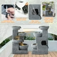 thumbnail image 4 of Magic Union Outdoor Water Fountain, 4-Tier Cascading Rock Bowls Waterfall Fountains w/LED Lights for Garden Yard Decor, Indoor Floor-Standing Resin Water Feature for Patio Deck Porch and Home, 4 of 8