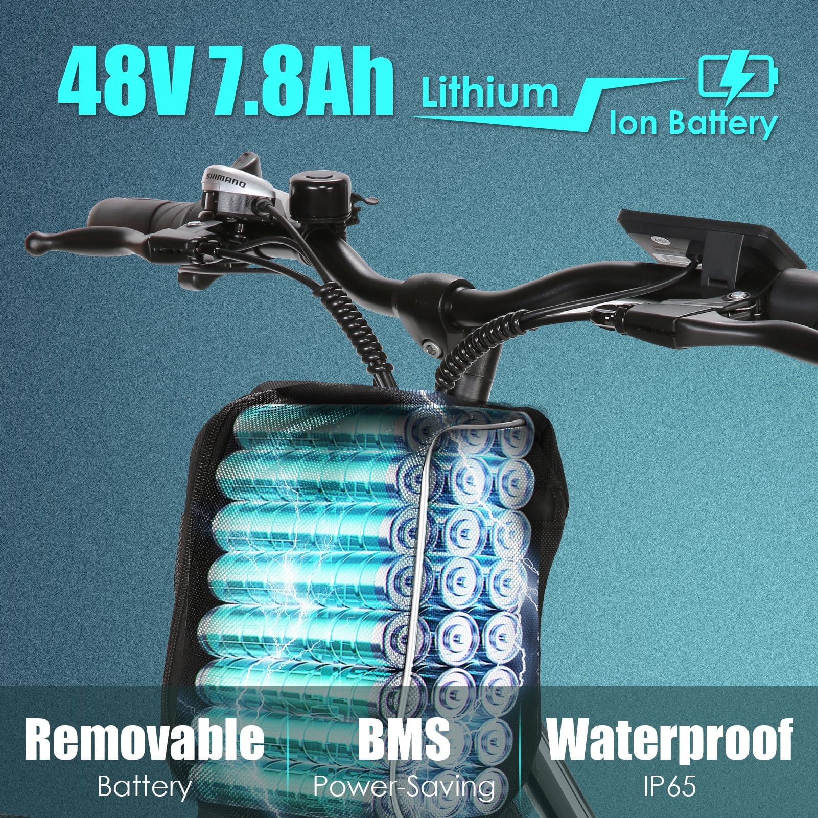 Elifine 500W Electric Bike for Adults, 26" Commuter Electric Bicycle 19.8mph City Ebike with 5 Riding Modes, 48V 7.8Ah Removable Battery UL 2849, LCD Intelligent Display Hybrid Electric Bike Red