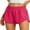 06 Red, variant on Women's Running Shorts High Waisted Athletic Gym Workout Shorts with Liner Zipper Pockets