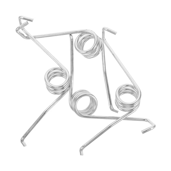 LOLIPPYY 4Pcs Mop Bucket Replacement Springs Plated Silver Metal Durable Spring Mechanism for Rotating Mop Pedal Repair