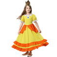 thumbnail image 2 of Princess Peach Costume for Girls Kids Cosplay Halloween Party Dress Up, 2 of 7