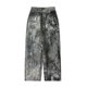 thumbnail image 4 of Nuevos jeans holgados con estampado digital de camuflaje y salpicaduras de tinta para otoño e invierno de 2024, 4 of 4