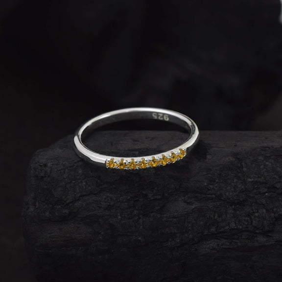Citrine Eternity Bands