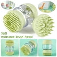 thumbnail image 5 of PENGXIANG Pet Multifunctional Bath Massage Brush Soft Silicone Dual Comb Head Can Store Bath Liquid For Dog and Cat Cleaning, 5 of 7