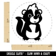 thumbnail image 2 of Adorable Cartoon Skunk Self-Inking Rubber Stamp Ink Stamper - Pink Ink - Mini 1/2 Inch, 2 of 7