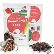 Summer Sunset Wild Hermit Crab Food – Silkworms, Berries & Rose Petals – 56g – Snout and Shell