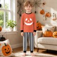 thumbnail image 2 of Xyant Toddler Boys Halloween Pajamas Pumpkin Ghost Pjs Set Kids 2 Piece Long Sleeve Soft Cotton Sleepwear,Size 4-5 T, 2 of 9