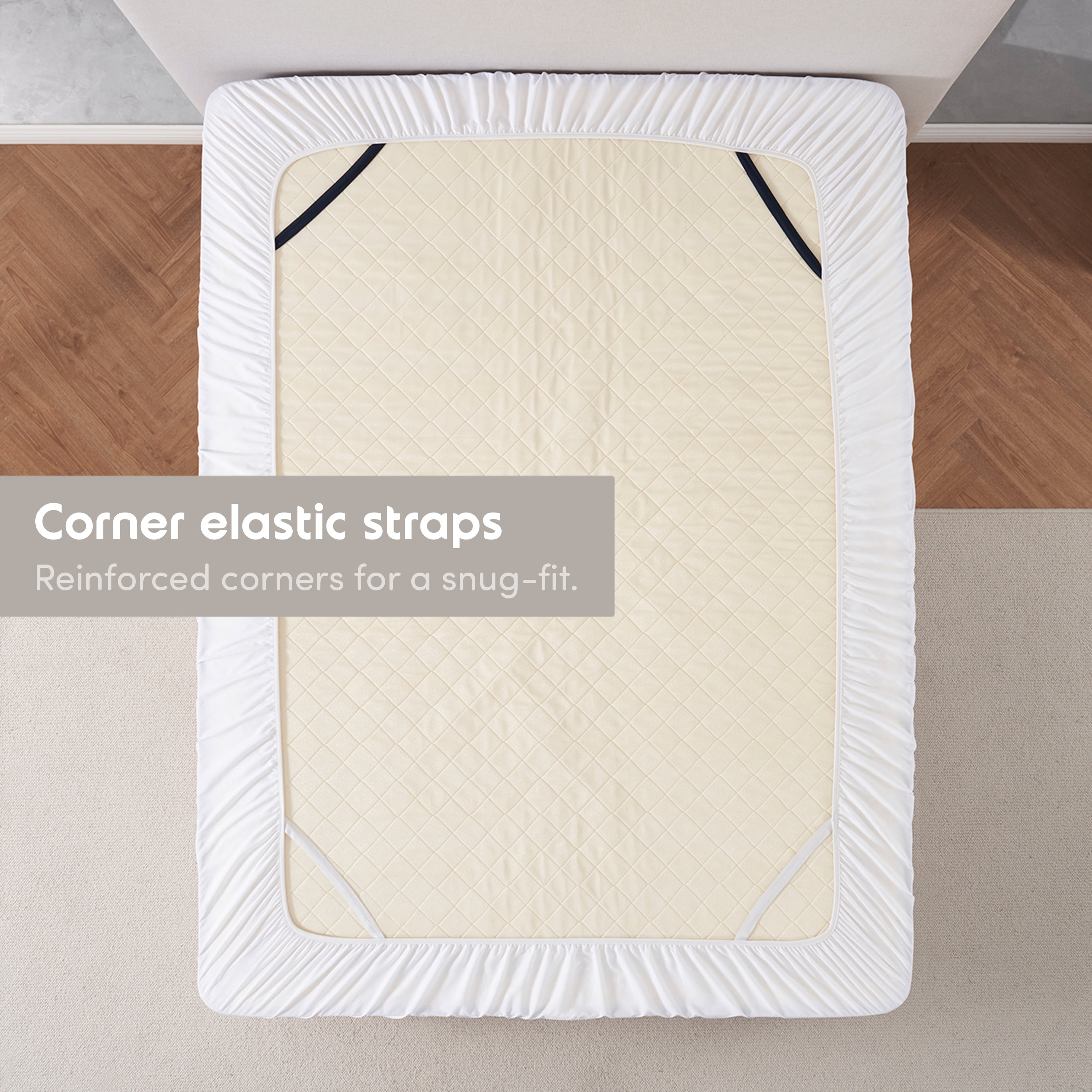 Lammaloe 2 Pack Extra Deep Pocket California King Fitted Sheet Only, Fits 18" to 24" Mattress, Soft Microfiber Fitted Bed Sheet, White