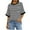 Black, variant on BXINGOHAI Women's Short Sleeve Tops Trendy Crewneck Striped T Shirts Casual Summer Blouses Black,XL