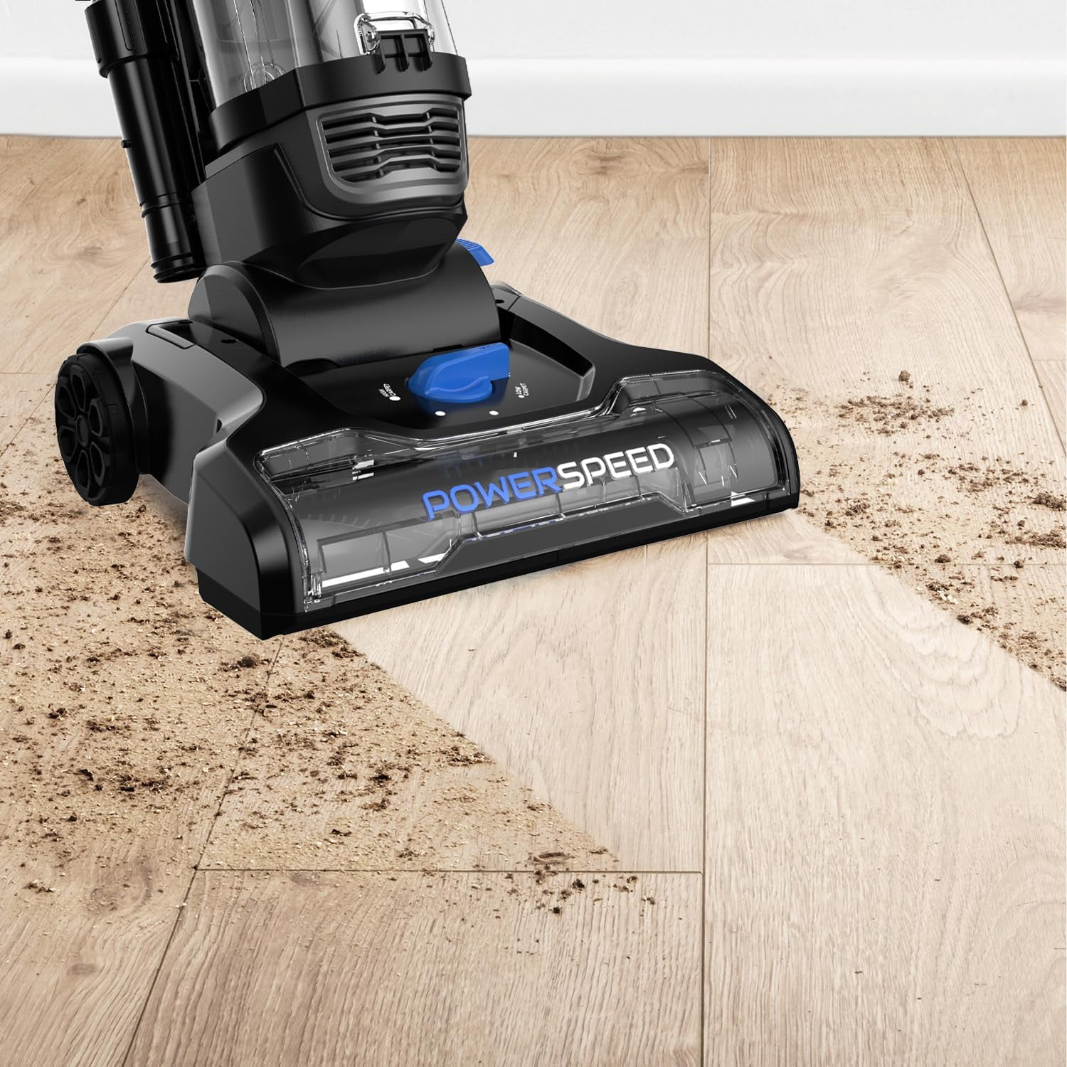 PowerSpeed Lightweight Upright Vacuum Cleaner for Carpet and Hard Floor, Powerful Bagless Upright Vacuum Cleaner for Home Pets, NEU181A, Blue