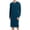 Navy, variant on Men's Nightshirt Long Sleeve Round Neck Extended Pajamas Comfy Loose Sleep Shirt Black