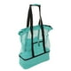 thumbnail image 4 of Bolsa de viaje de gran capacidad, portátil, de malla, con bolsillo lateral, para gimnasio, deportes, hogar, color verde, 4 of 14