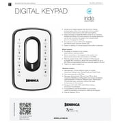 Beninca Battery-operated Wireless Vandal-proof Digital Stainless Steel Front Panel Keypad Iri.kpad Inox