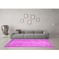 thumbnail image 3 of Ahgly Company Indoor Rectangle Abstract Pink Contemporary Area Rugs, 7' x 10', 3 of 4