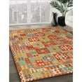 thumbnail image 3 of Ahgly Company Machine Washable Indoor Square Contemporary Metallic Gold Area Rugs, 5' Square, 3 of 7