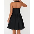 thumbnail image 5 of Wrongduck Sleeveless Halter Mini Dress 2026 Upgrade Women Ruched Waist Flowy A Line Dress Summer Party Cocktail Short Dress Casual Outfit with Pockets, 5 of 19